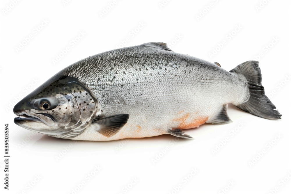 salmon isolated on white salmon isolated on white