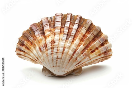 scallop clam isolated on white