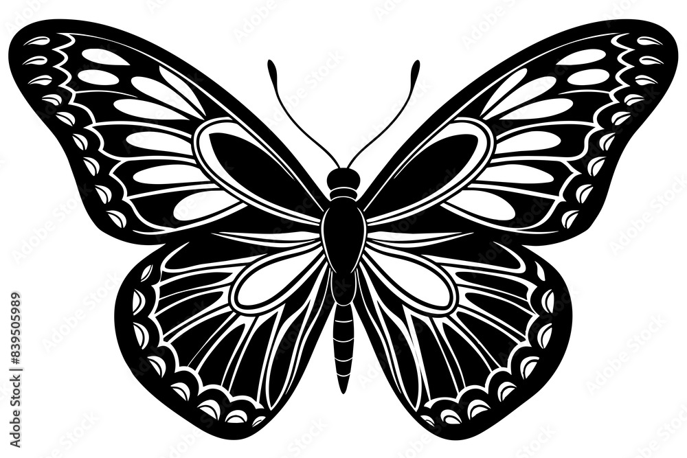 butterfly silhouette vector illustration butterfly silhouette vector illustration