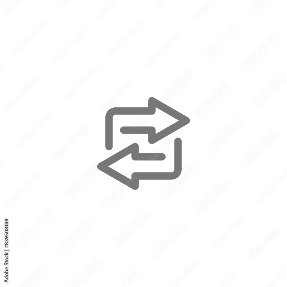 Transfer icon outline vector design Transfer icon outline vector design