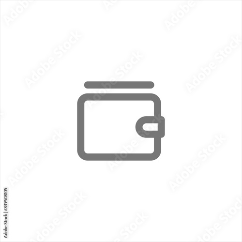 Pocket icon outline vector design