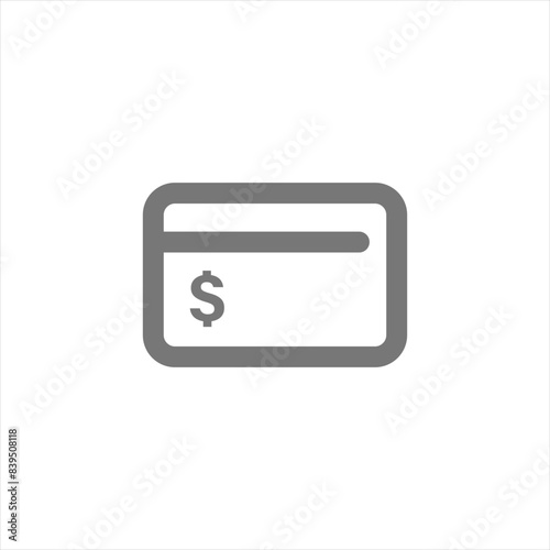 Savings Card icon outline vector design