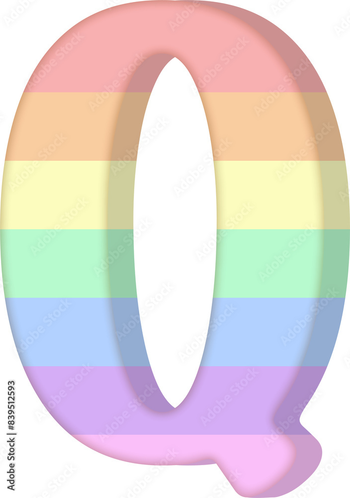Uppercase Letter Q colorful alphabet Uppercase Letter Q colorful alphabet