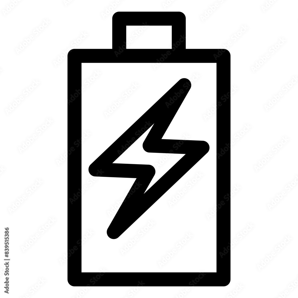 battery line icon vector illustration isolated on white background battery line icon vector illustration isolated on white background