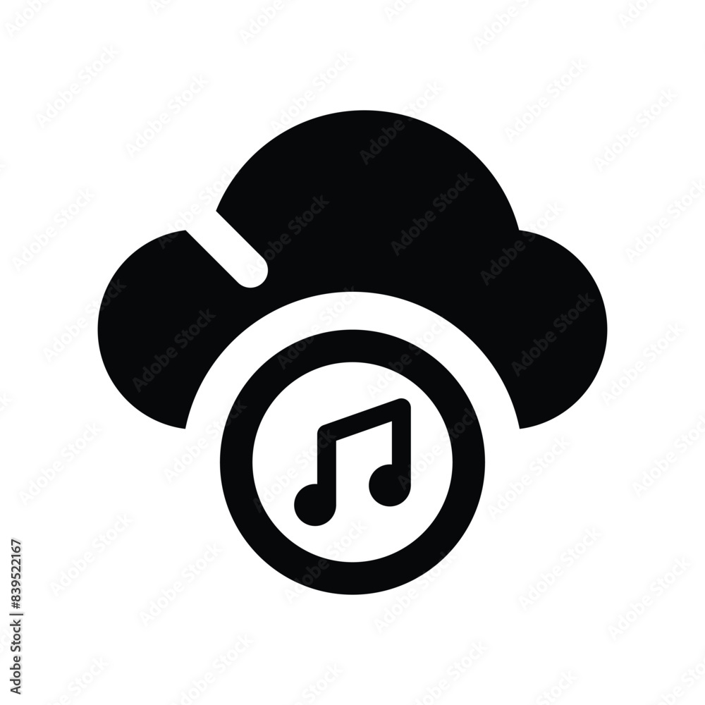 Cloud music icon Cloud music icon