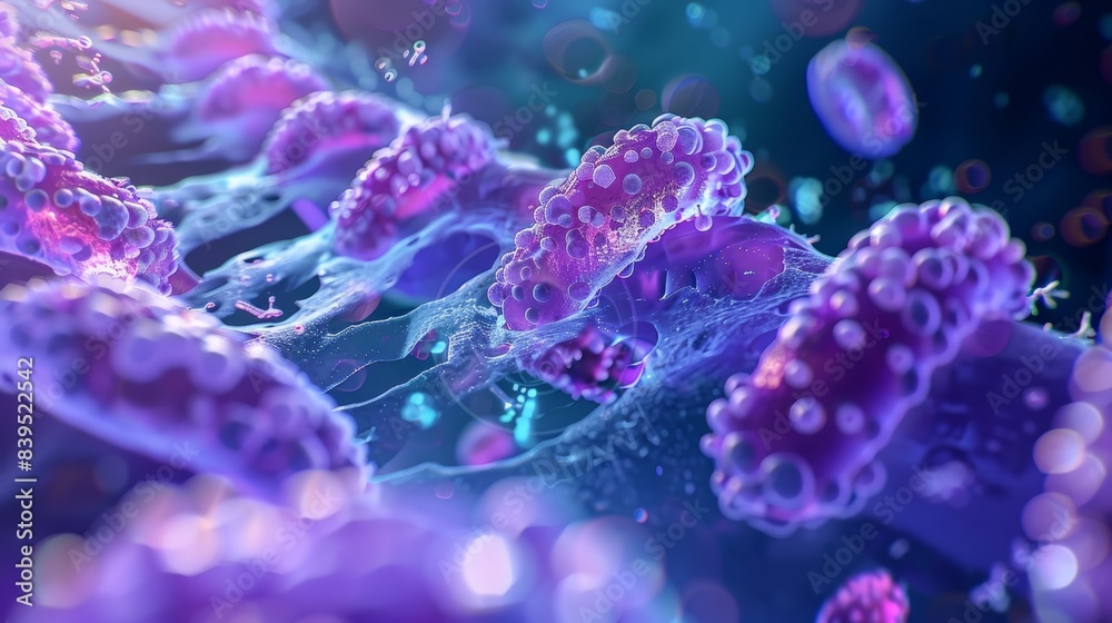 Intestinal villi with specialized cells such as goblet cells involved in the production of Intestinal villi with specialized cells such as goblet cells involved in the production of