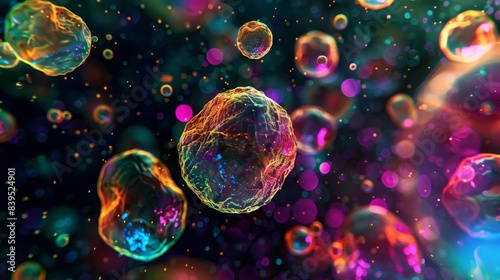 A snapshot of a stem cell niche from a developing embryo illustrating the role of the extracellular matrix and local signaling molecules in shaping the fate of pluripotent cells