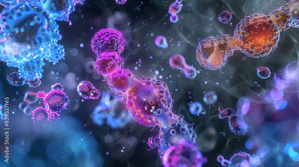 This image reveals the specific molecular structures of various cytokines highlighting their role in regulating the immune response This image reveals the specific molecular structures of various cytokines highlighting their role in regulating the immune response
