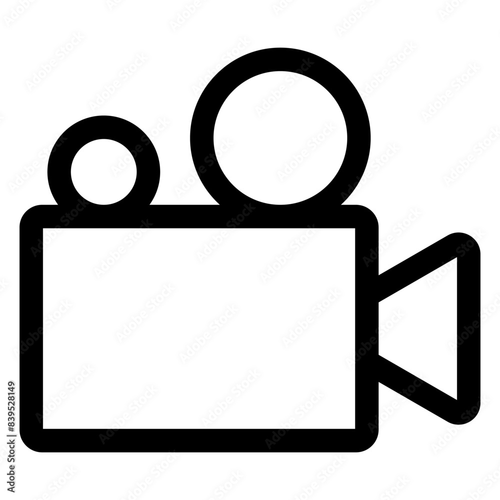 camera line icon vector illustration isolated on white background camera line icon vector illustration isolated on white background