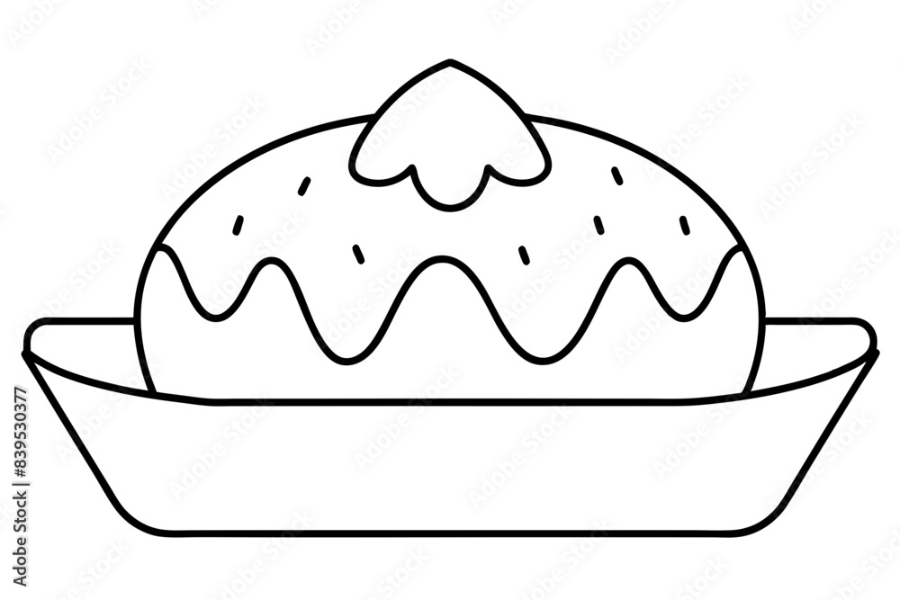 cake line art silhouette vector illustration cake line art silhouette vector illustration