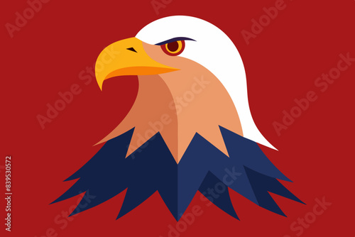 eagle face vector illustration