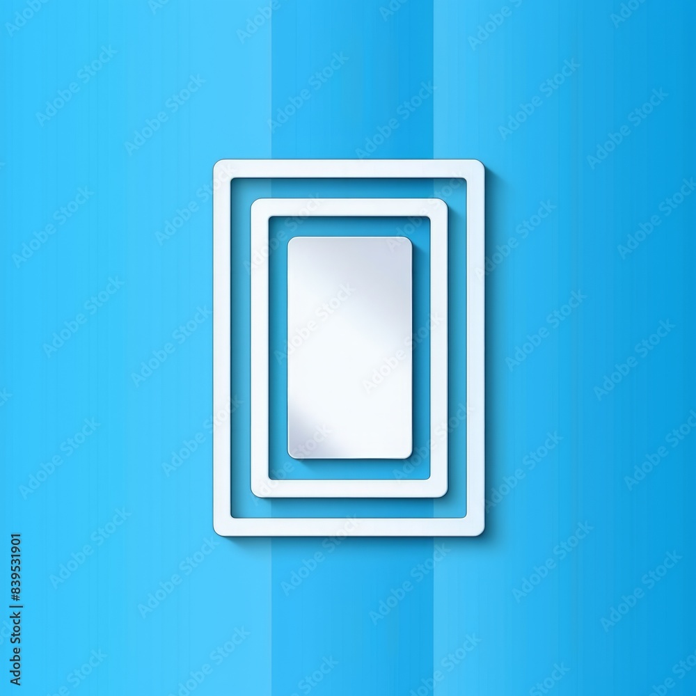 Frame illustration of stripes. Blue and white background. Empty space for text or picture. Rectangular shape. Frame illustration of stripes. Blue and white background. Empty space for text or picture. Rectangular shape.