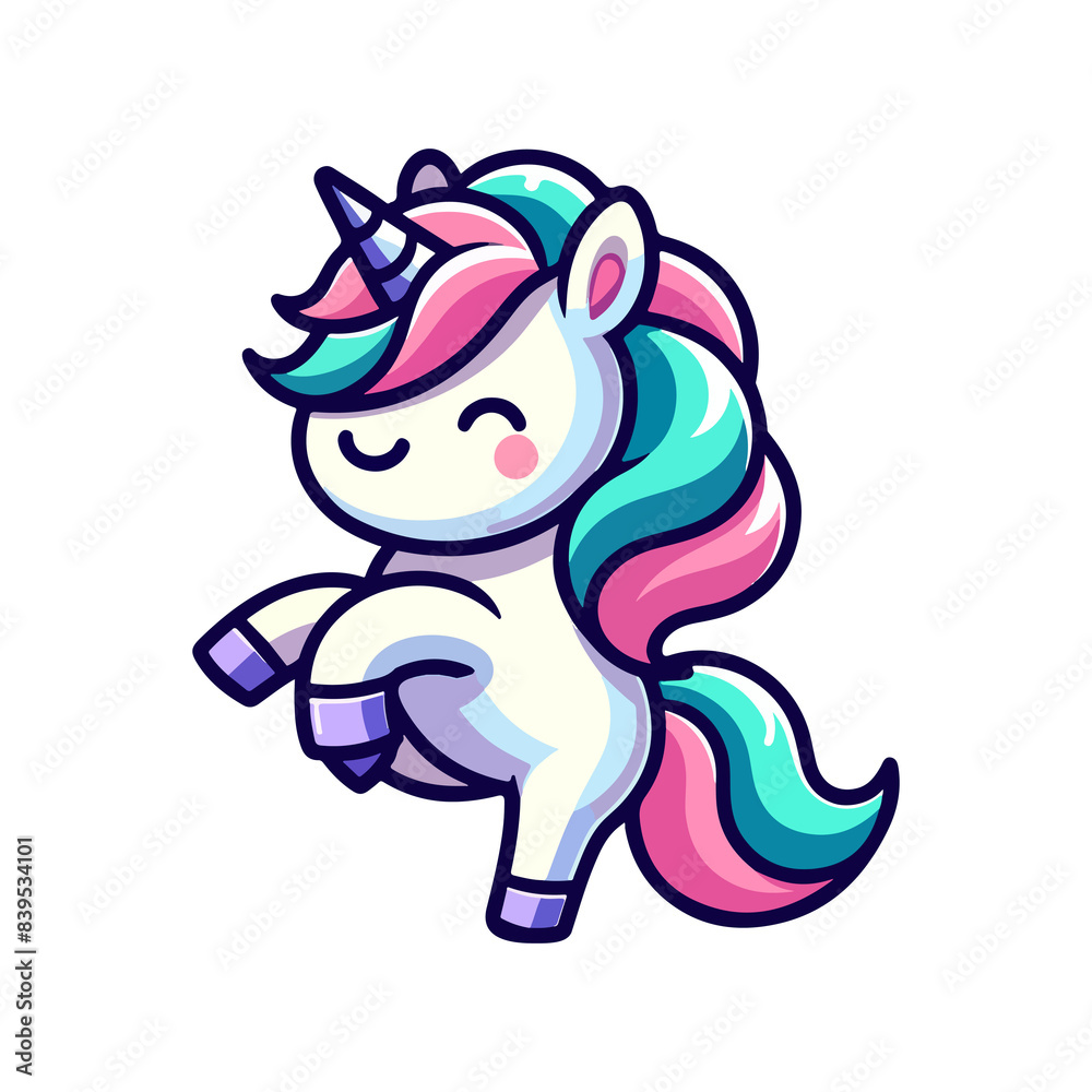cute dancing unicorn icon character cute dancing unicorn icon character