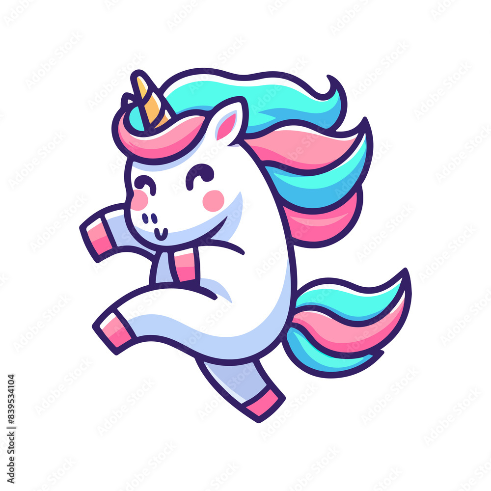 cute dancing unicorn icon character cute dancing unicorn icon character