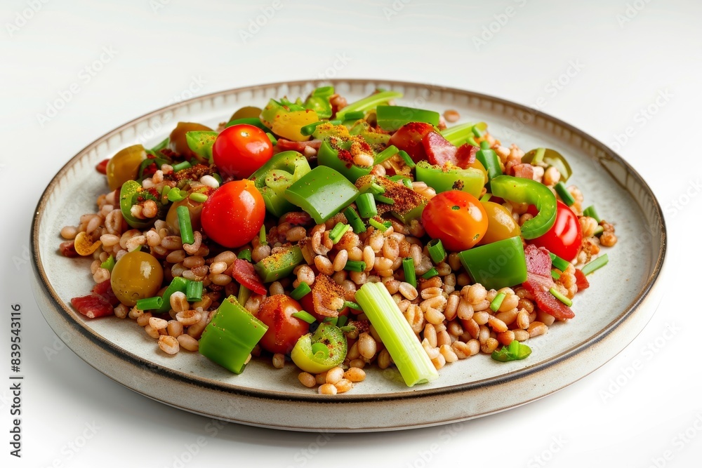 Savory Cajun Spelt with Bell Peppers and Zesty Seasoning Savory Cajun Spelt with Bell Peppers and Zesty Seasoning
