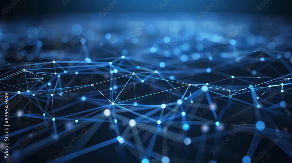 Blue futuristic networking technology vector - Blue futuristic networking technology vector -