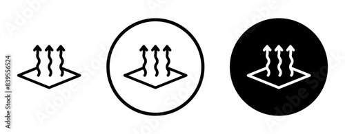 Heat icon vector set collection for web