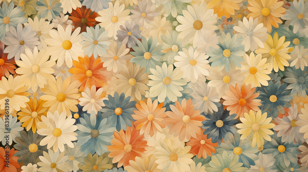 Watercolor flower background Watercolor flower background