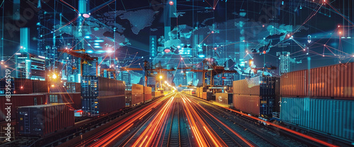 Bar chart illustrating the expansion of global transportation networks, reflecting infrastructure development. © Osman