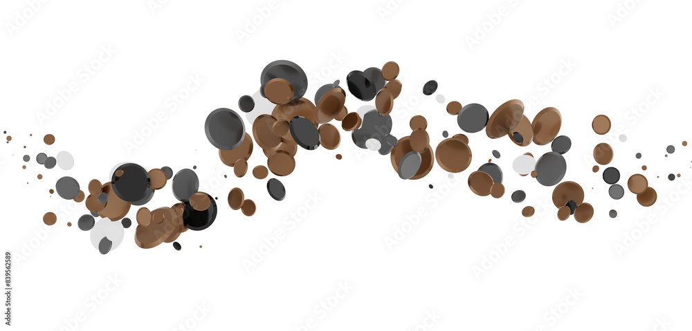 Multicolored confetti on white Multicolored confetti on white