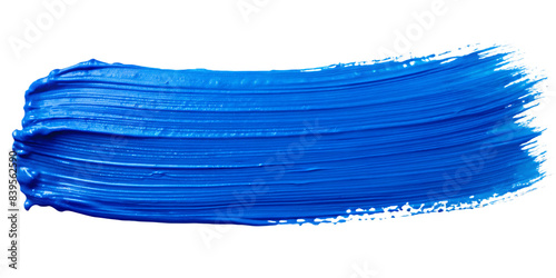 blue paint texture isolated on transparent background