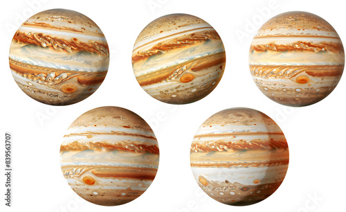 Isolated Jupiter Planet Vector PNG - Transparent Background