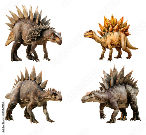 Isolated Stegosaurus Dinosaur Vector PNG - Transparent Background