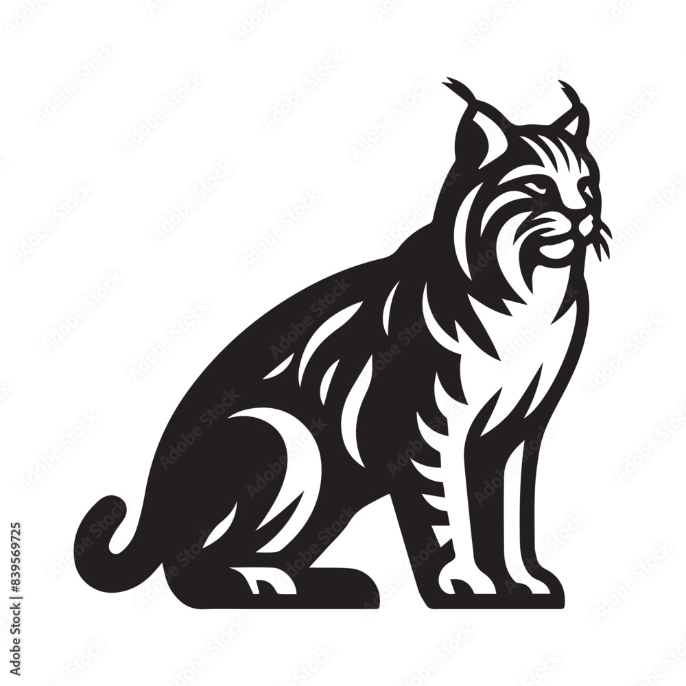Bobcat vector art illustration Bobcat vector art illustration
