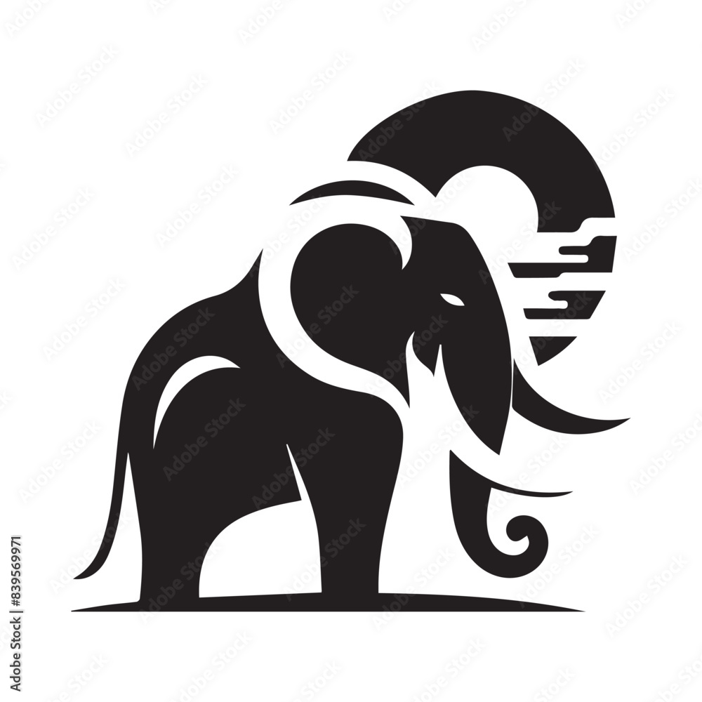 Obraz premium Elephant vector art illustration