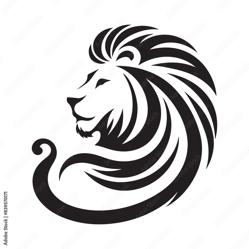 Fototapeta premium Lion vector art illustration