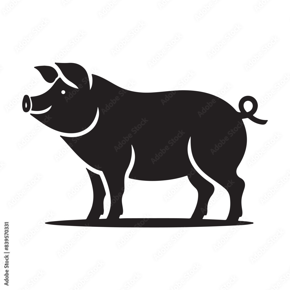 Pig vector art illustration Pig vector art illustration