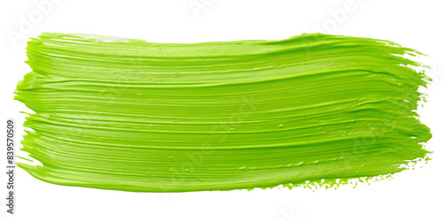 lime paint texture isolated on transparent background