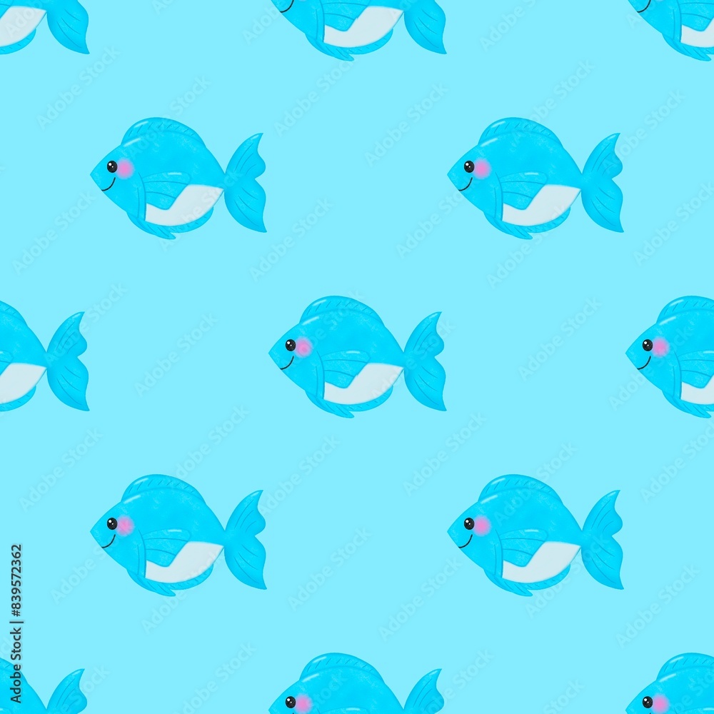 seamless pattern with fishes seamless pattern with fishes