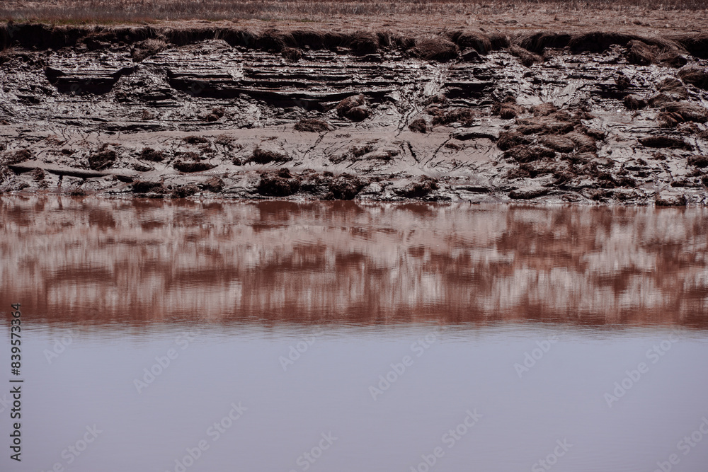 Calm Petitcodiac River in Moncton before the tidal bore Calm Petitcodiac River in Moncton before the tidal bore