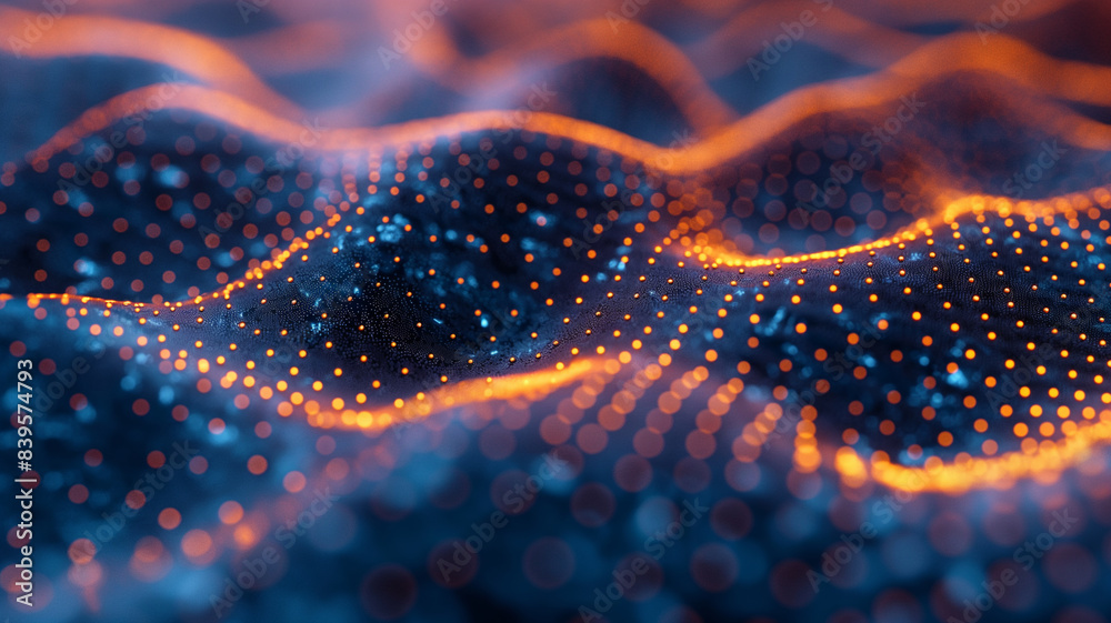 Conceptual abstract technology nano background.
