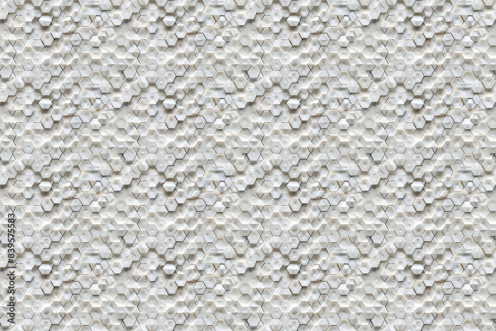 White Hexagonal Tile Wall Pattern White Hexagonal Tile Wall Pattern