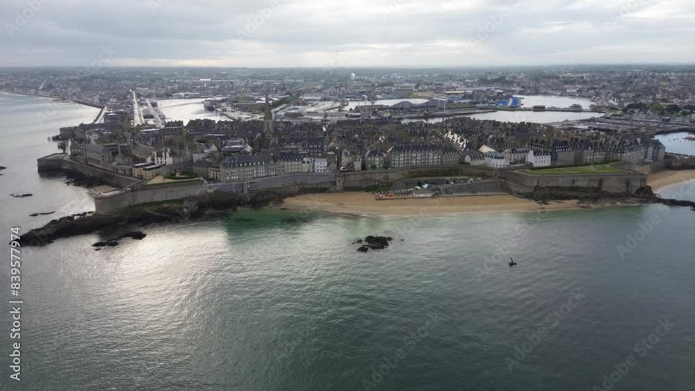 drone video Saint-Malo France Europe
