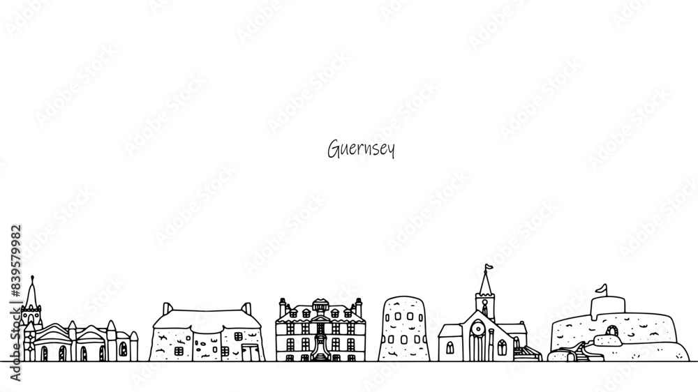 Obraz premium Sights of Guernsey