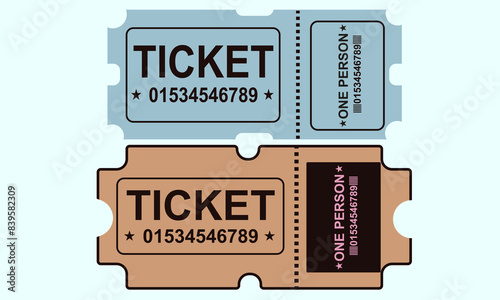 barcode ticket design vector image