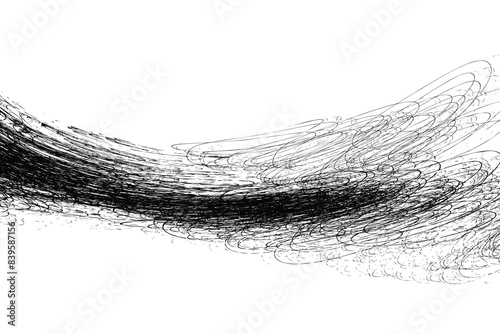 Scribble pen or pencil strokes brush. Drawn chaotic randomized abstract black white patterns scratches. Random doodle covers, posters and cards. Black charcoal pencil sketch textures Vector.
