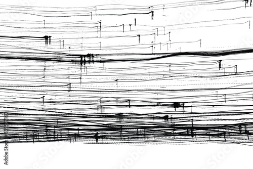 Scribble pen or pencil strokes brush. Drawn chaotic randomized abstract black white patterns scratches. Random doodle covers, posters and cards. Black charcoal pencil sketch textures Vector.
