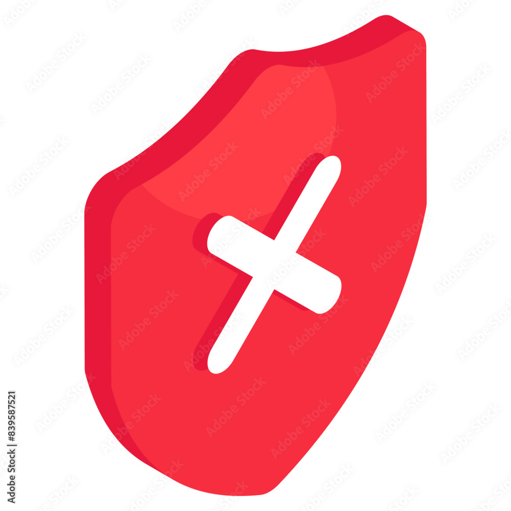 Perfect design icon of no security Perfect design icon of no security