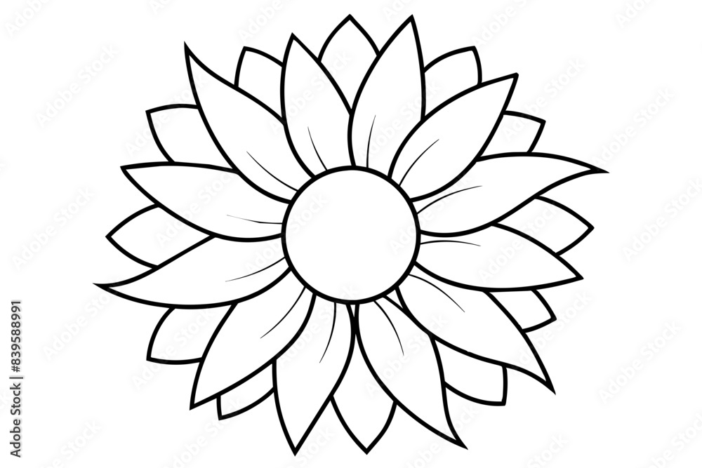 flower line art silhouette vector illustration flower line art silhouette vector illustration