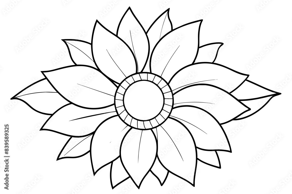 flower line art silhouette vector illustration flower line art silhouette vector illustration