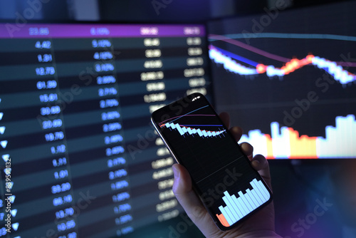 Stock Market Stock Chart. Lower Limit