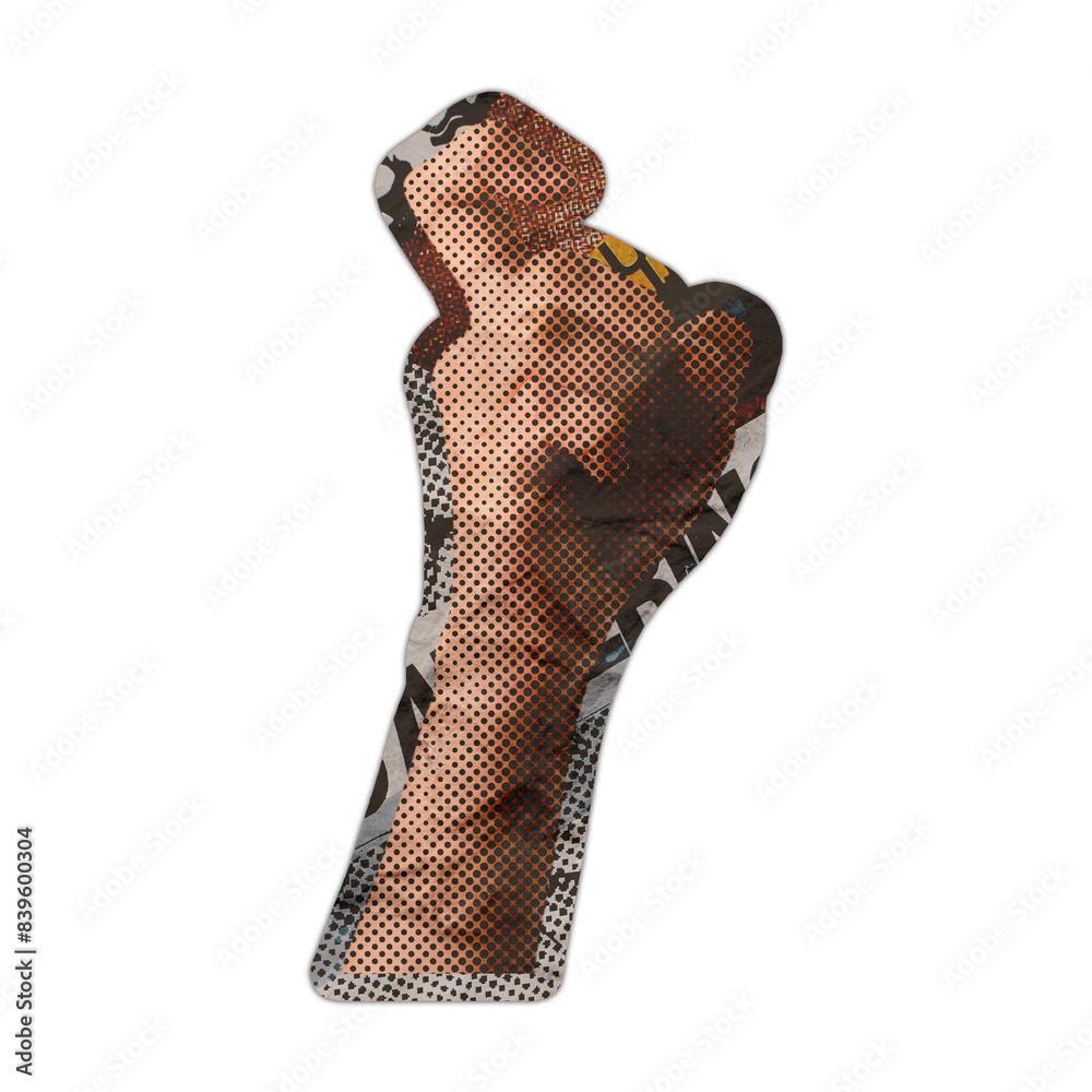 Hand Gesture Element Collage Art Hand Gesture Element Collage Art
