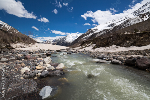 Panoramic view of Baksan river photo