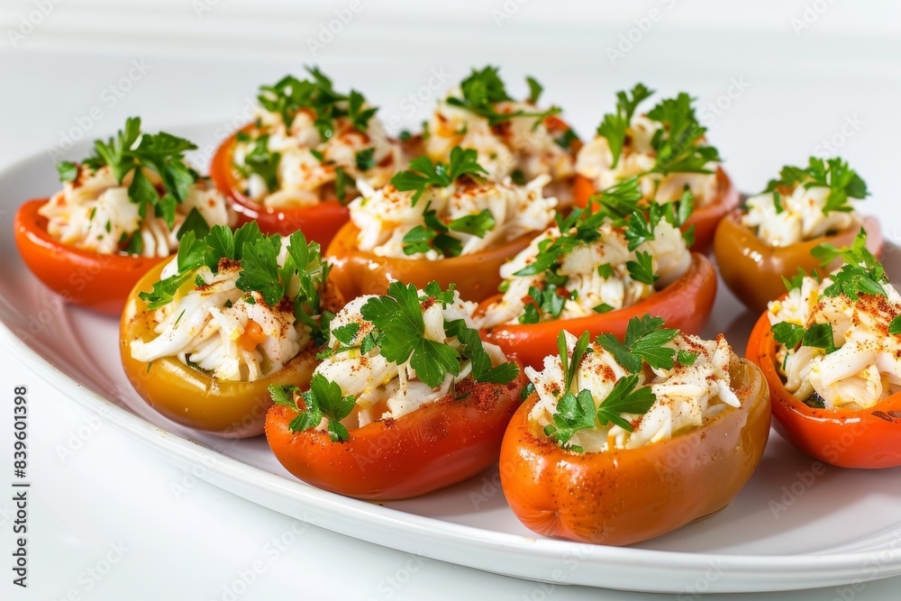 Stunning Cajun Crab Stuffed Pepperoncini with Creamy Crab Filling Stunning Cajun Crab Stuffed Pepperoncini with Creamy Crab Filling