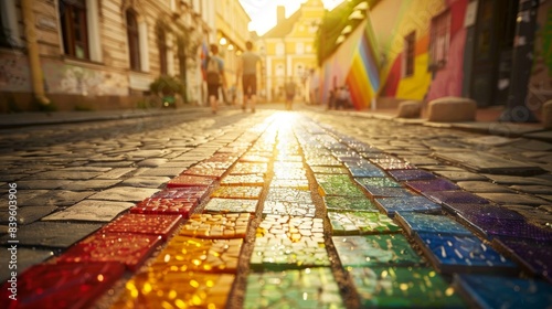 Diverse Pride Flags Displayed Outdoors  © Franz Rainer