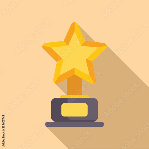 Shiny gold award is waiting to be given to the winner